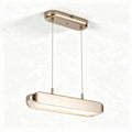 schwenkbare pendelleuchte aus metall in goldfarbe 60 x 10 x 5cm