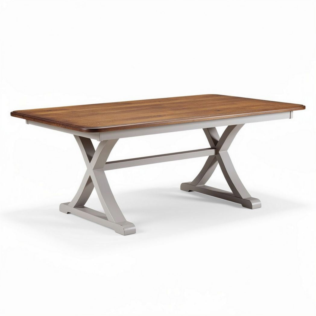 Esstisch aus Holz mit grauem Gestell 160 x 90 x 75cm für Essbereich